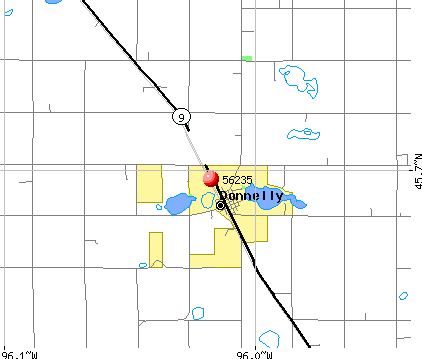 Donnelly, MN (56235) map