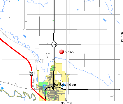 Montevideo, MN (56265) map