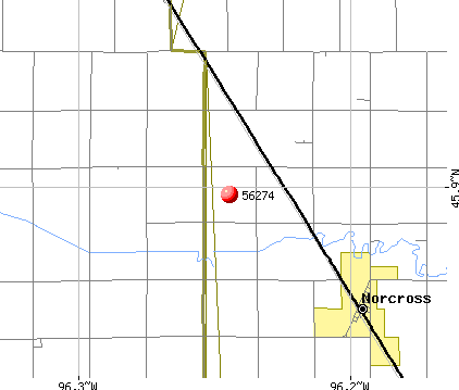 Norcross, MN (56274) map