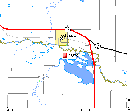 Odessa, MN (56276) map