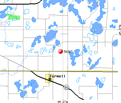 Farwell, MN (56327) map