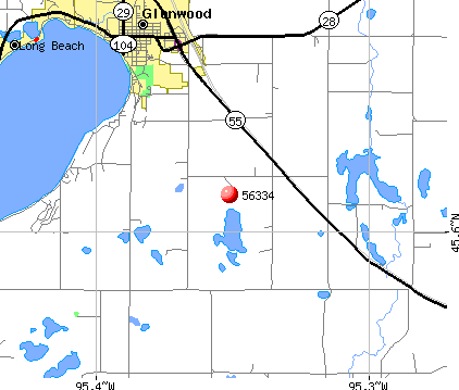 Glenwood, MN (56334) map