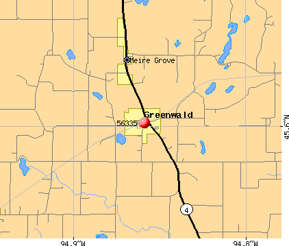 Greenwald, MN (56335) map