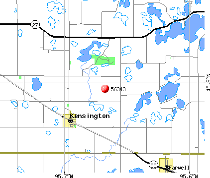 Kensington, MN (56343) map