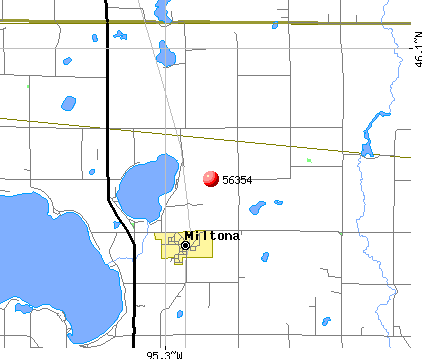 Miltona, MN (56354) map