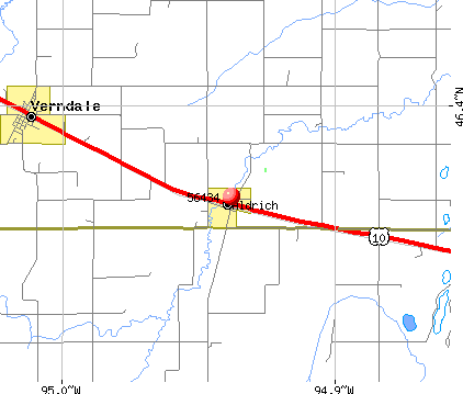 Aldrich, MN (56434) map