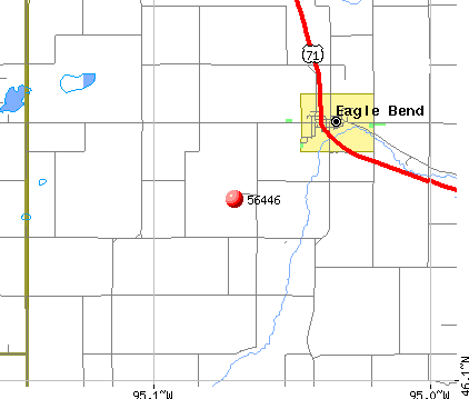 Eagle Bend, MN (56446) map