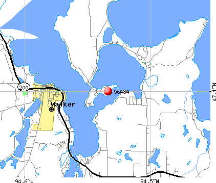 Walker, MN (56484) map
