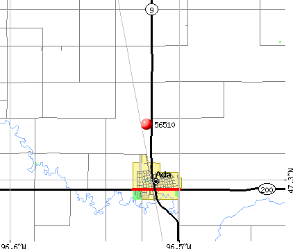 Ada, MN (56510) map
