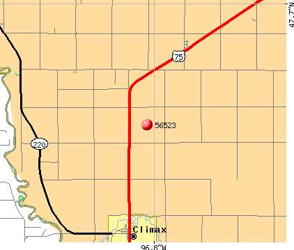 Climax, MN (56523) map