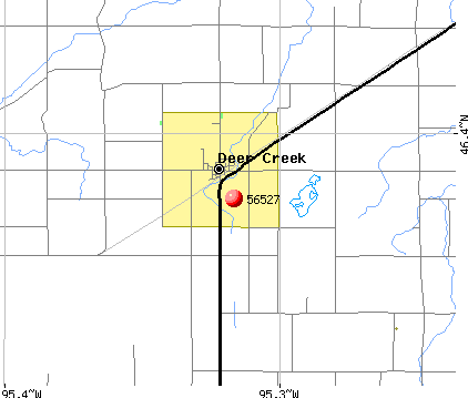 Deer Creek, MN (56527) map