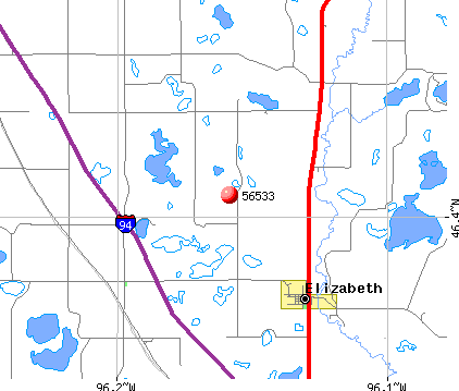 Elizabeth, MN (56533) map