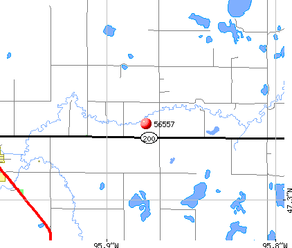 Mahnomen, MN (56557) map