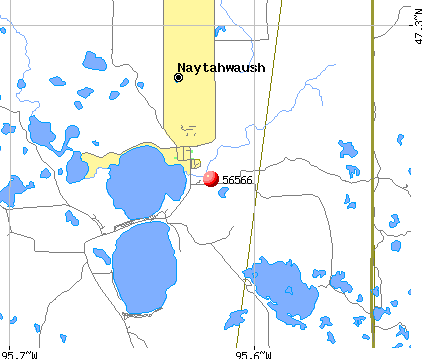 Naytahwaush, MN (56566) map