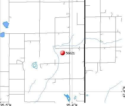 Rice Lake, MN (56621) map