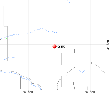 Kelliher, MN (56650) map