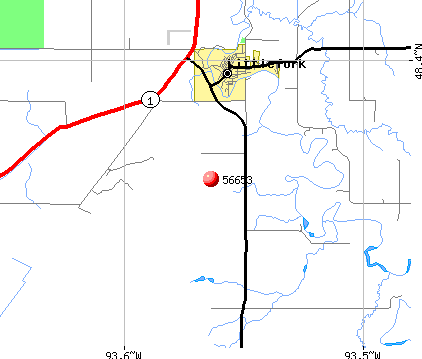 Littlefork, MN (56653) map