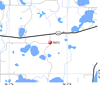 Remer, MN (56672) map