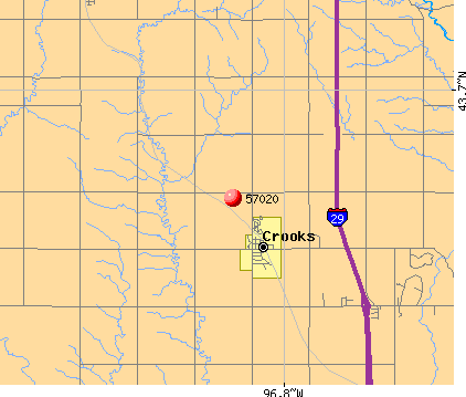 57020 Zip Code (Crooks, South Dakota) Profile - homes ...