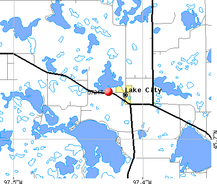 Lake City, SD (57247) map