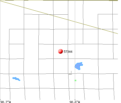 Harrison, SD (57344) map