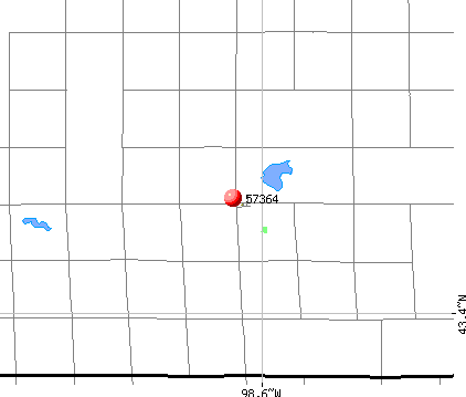 New Holland, SD (57364) map