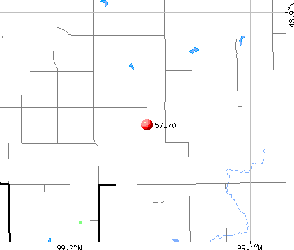 Pukwana, SD (57370) map