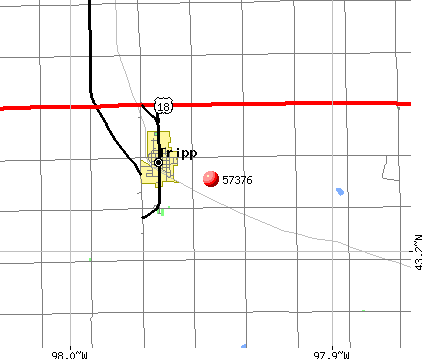 Kaylor, SD (57376) map