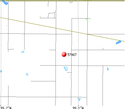 Orient, SD (57467) map