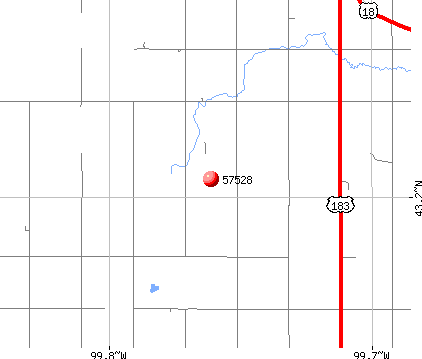Colome, SD (57528) map