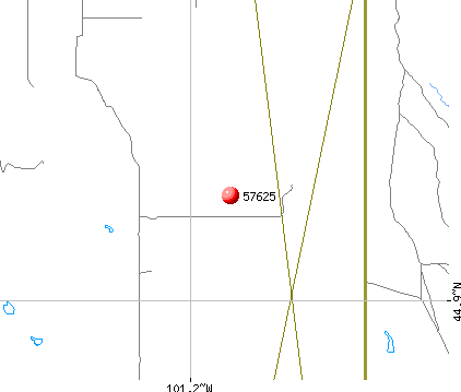Eagle Butte, SD (57625) map