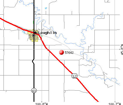 McLaughlin, SD (57642) map