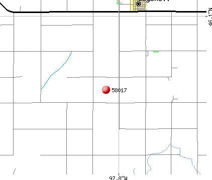 Cogswell, ND (58017) map