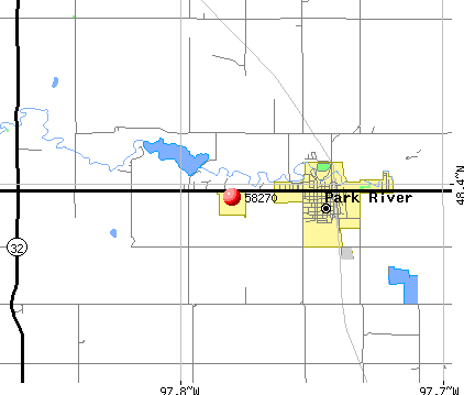 Park River, ND (58270) map
