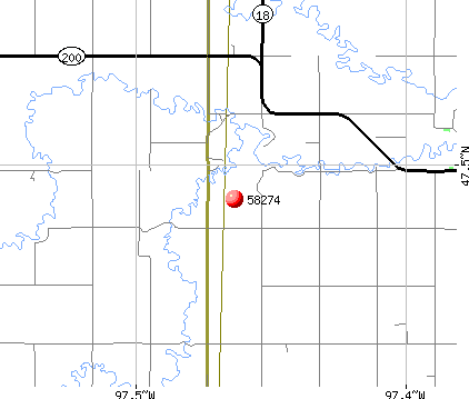 Portland, ND (58274) map