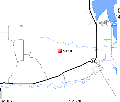 Cannon Ball, ND (58538) map