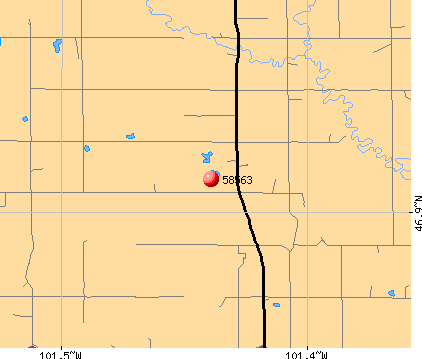 New Salem, ND (58563) map