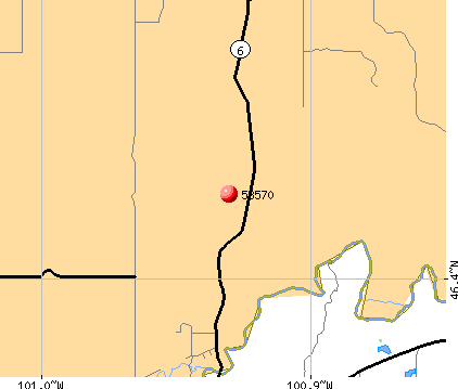 Solen, ND (58570) map