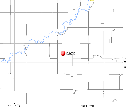 South Heart, ND (58655) map