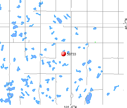 Des Lacs, ND (58733) map