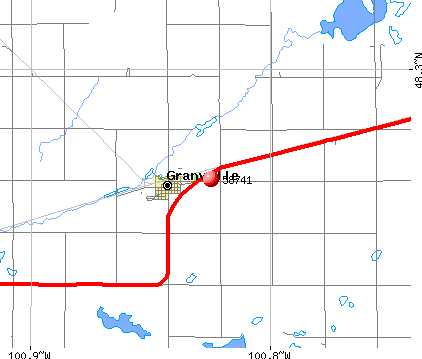 Granville, ND (58741) map
