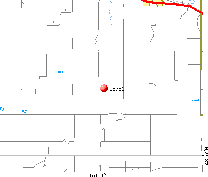 Sawyer, ND (58781) map