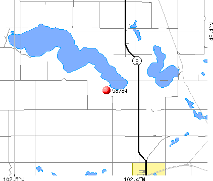 Stanley, ND (58784) map