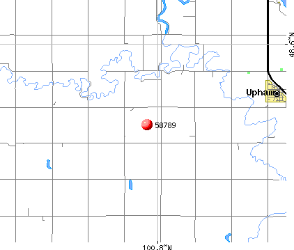 Upham, ND (58789) map