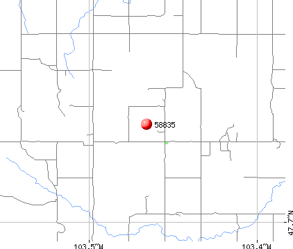 Arnegard, ND (58835) map
