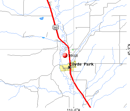 Clyde Park, MT (59018) map