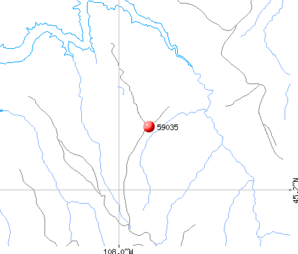 Fort Smith, MT (59035) map