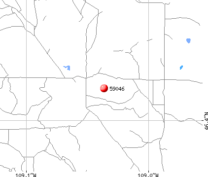 Lavina, MT (59046) map