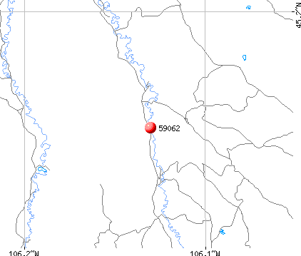 Otter, MT (59062) map