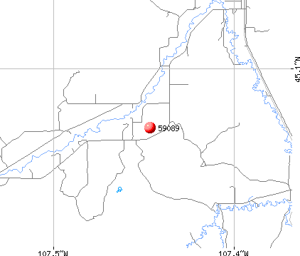 Wyola, MT (59089) map
